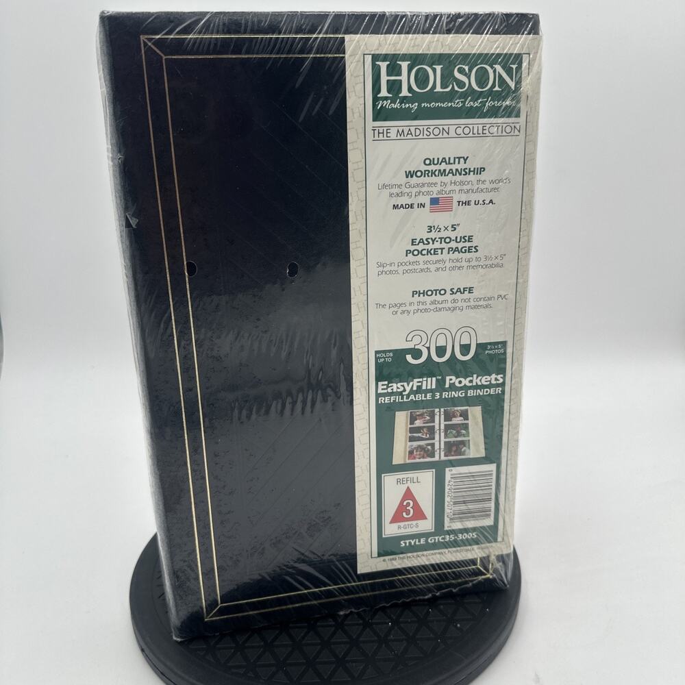 Vintage 90’s Holson Madison Collection Photo Binder 300 Pic